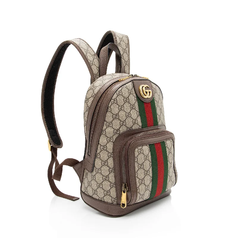 Women Gucci tote bags in GG Supreme canvas for a branded feelGucci GG Supreme Ophidia Small Backpack (HxraRE)