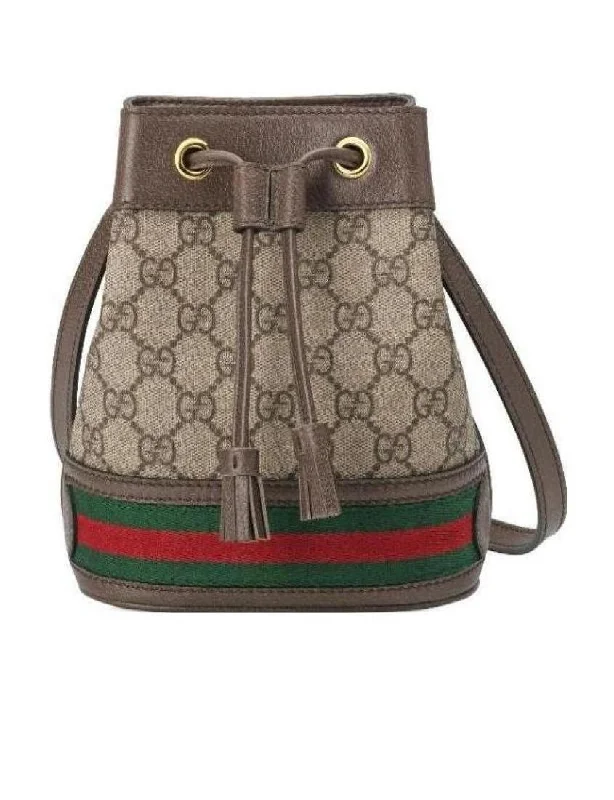 Women Gucci bags with a detachable mirror insideGucci Ophidia Series Mini GG Bucket Bag