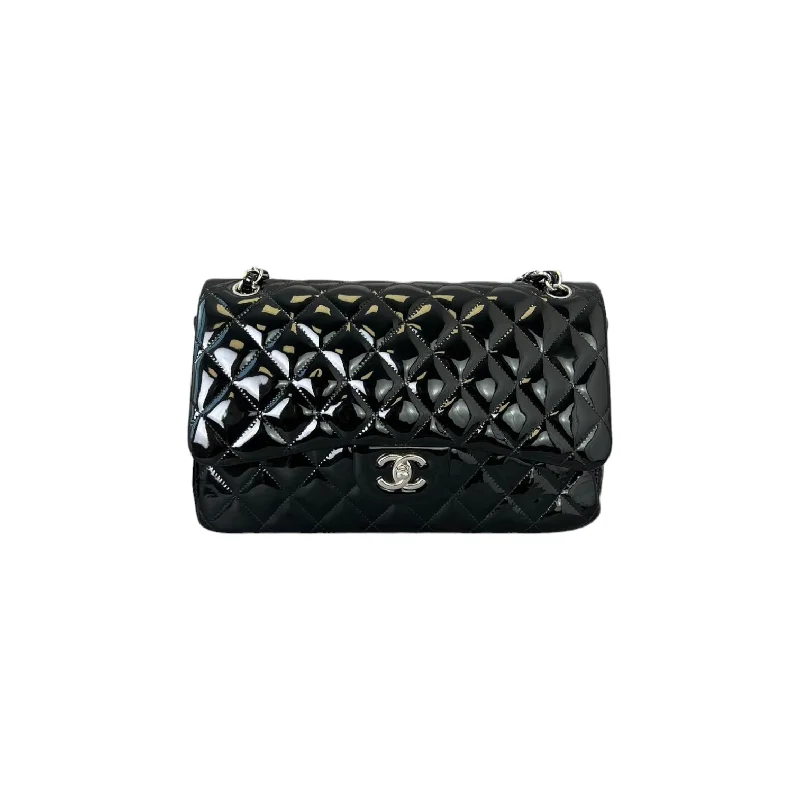 Chanel bags with classic and elegant designsChanel bags with classic and elegant designsJumbo Double Flap Black Patent Quilted SHW