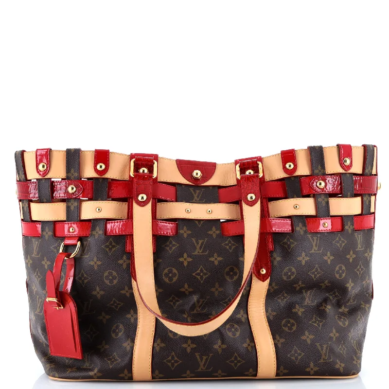 Ladies Gucci shoulder bags with a single - handle designSalina Handbag Limited Edition Rubis Monogram Canvas GM