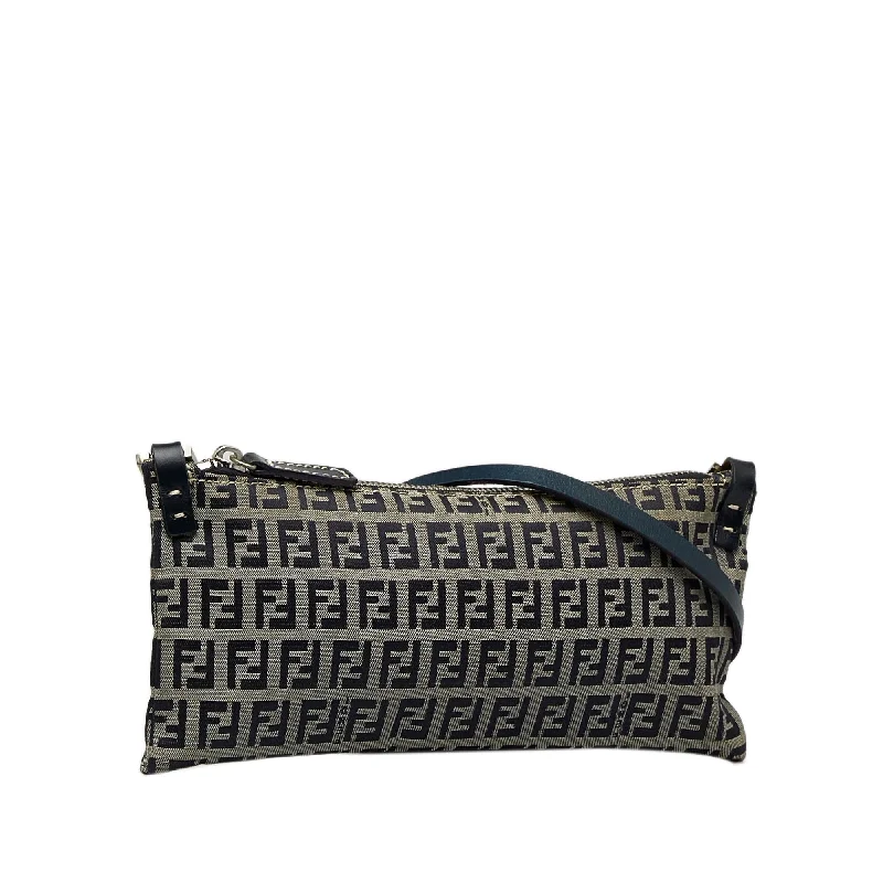 Chanel All - Match Handbag for Versatile StylingFendi Zucchino Pochette Crossbody (SHG-cgmt3S)