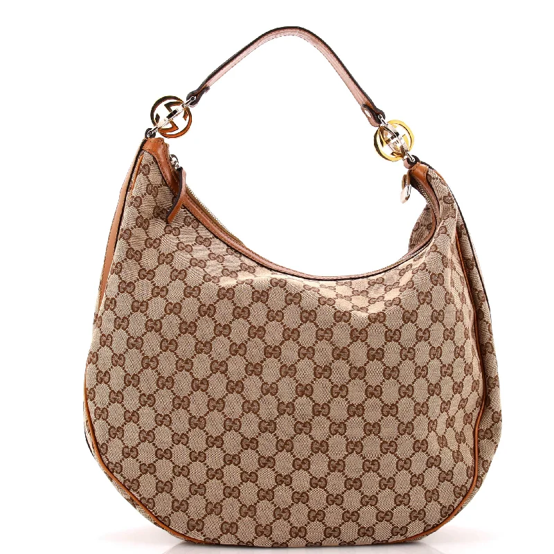 Gucci tote bags for women with a spacious interiorTwins Hobo GG Canvas Medium