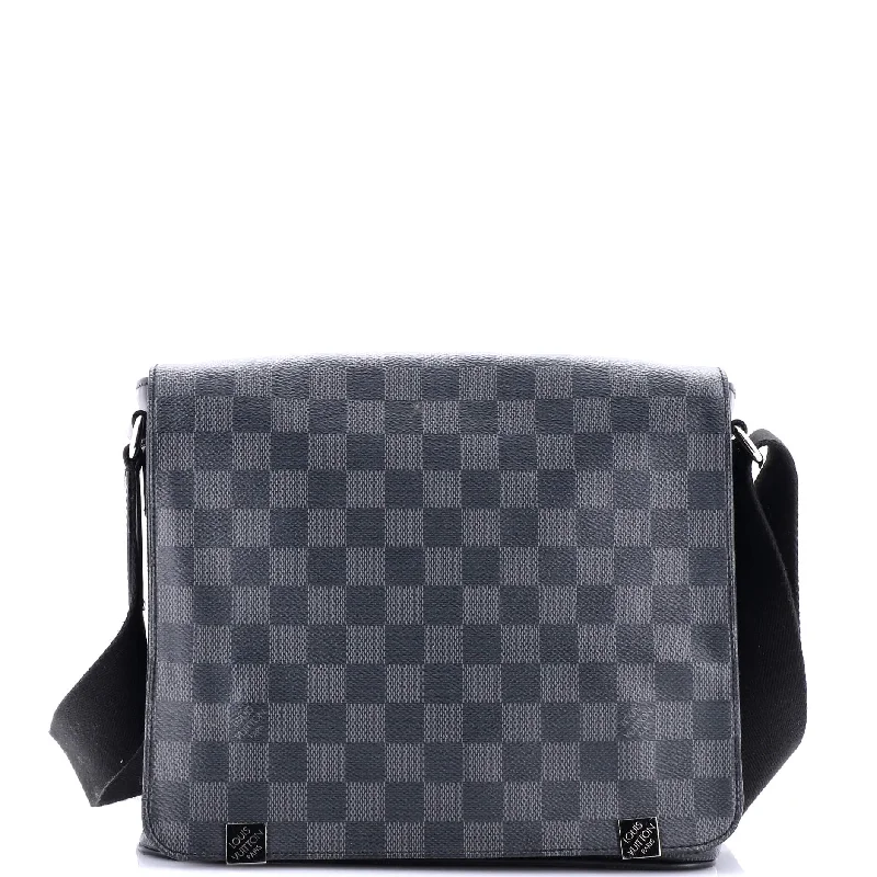 Women Gucci bags with a zippered interior pocketDistrict Messenger Bag Damier Graphite PM