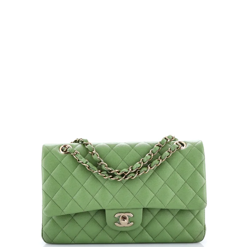 Chanel bags in luxury boutiques worldwideClassic Double Flap Bag Quilted Caviar Medium