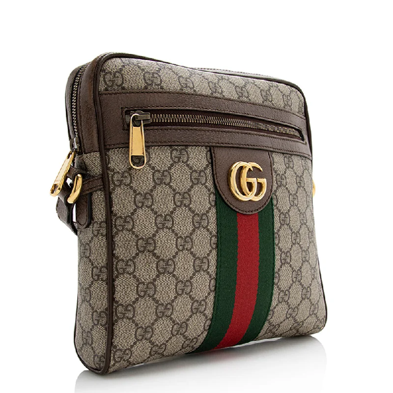 Women Gucci backpacks with a luxurious leather finishGucci GG Supreme Ophidia Small Messenger Bag (21921)