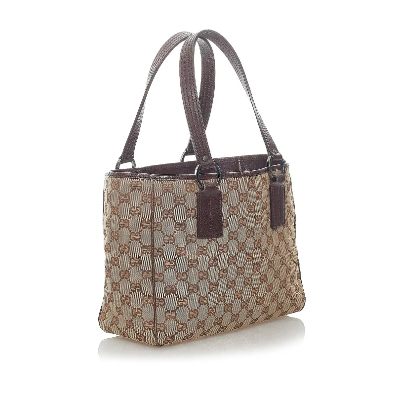 Ladies Gucci shoulder bags with a wide - width strapGucci GG Canvas Tote Bag (32486)