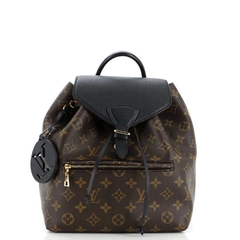 Ladies Gucci handbags with a detachable coin purse insideMontsouris NM Backpack Monogram Canvas with Leather PM