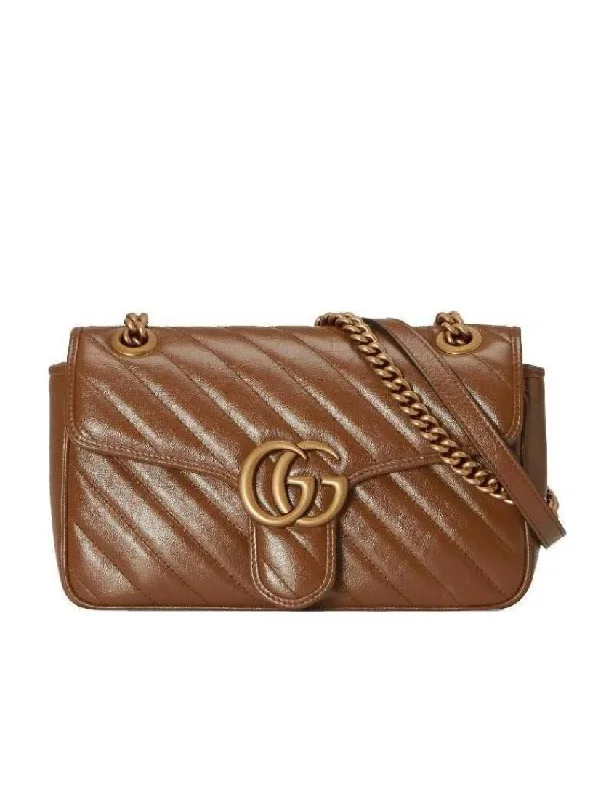 Gucci Marmont bags for women with a snakeskin - effect panelGucci GG Marmont Quilted Small Shoulder Bag