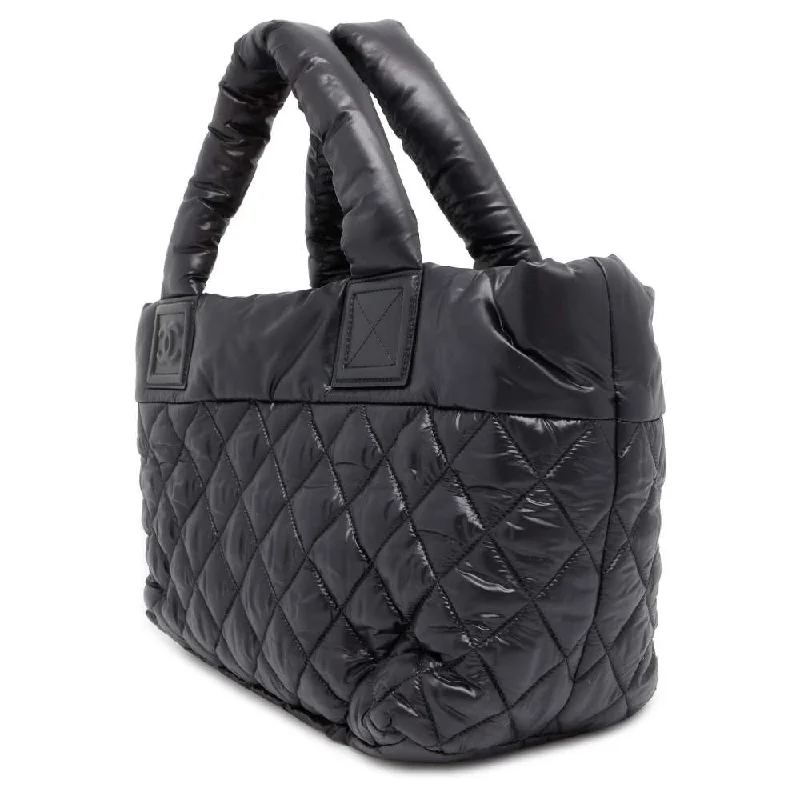 Chanel bags with exclusive seasonal releasesChanel bags with exclusive seasonal releasesCHANEL Coco Cocoon SmallTote Bag Black A48610 Nylon Size PM