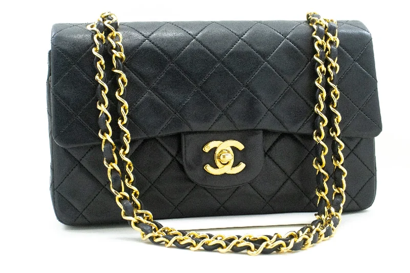 Chanel Black Handbag for Business MeetingsChanel Black Handbag for Business MeetingsCHANEL Classic Double Flap 9" Chain Shoulder Bag Black Lambskin