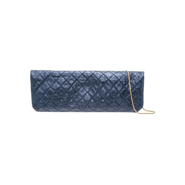 Chanel Lightweight Handbag for Daily ErrandsChanel Lightweight Handbag for Daily ErrandsCHANEL East West Metallic Blue Quilted Leather