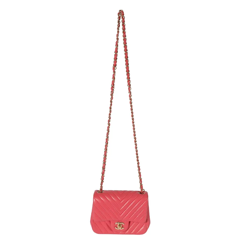 Chanel Chain Strap Handbag for Everyday UseChanel Chain Strap Handbag for Everyday UseCHANEL Chevron Pink Lambskin Mini Flap Bag