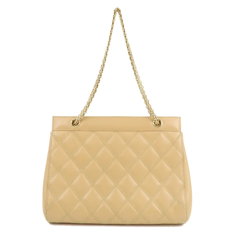 Chanel bags in luxury boutiques worldwideChanel bags in luxury boutiques worldwideCHANEL Matelasse Ultra Stitch Lamb Skin 2.55 Tote Chain Bag Beige