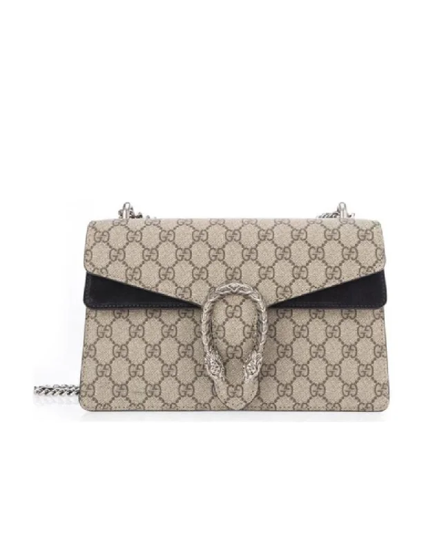 Women Gucci bags with a zip - around closure for securityGucci Dionysus Series Small GG Shoulder Bag