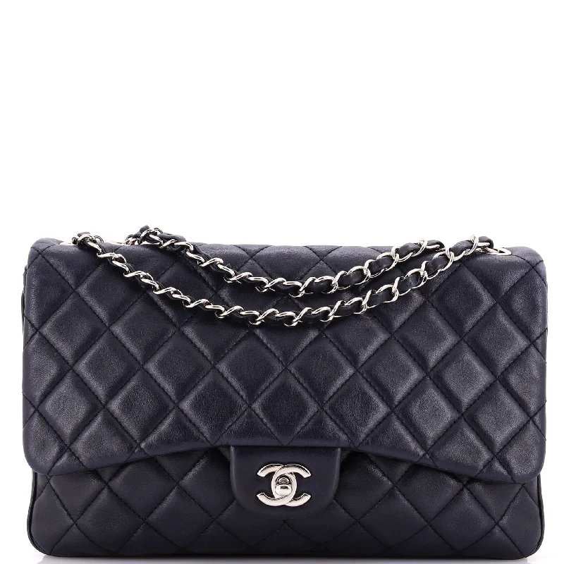 Chanel Chain Strap Handbag for Everyday Use3 Flap Bag NM Quilted Lambskin Jumbo