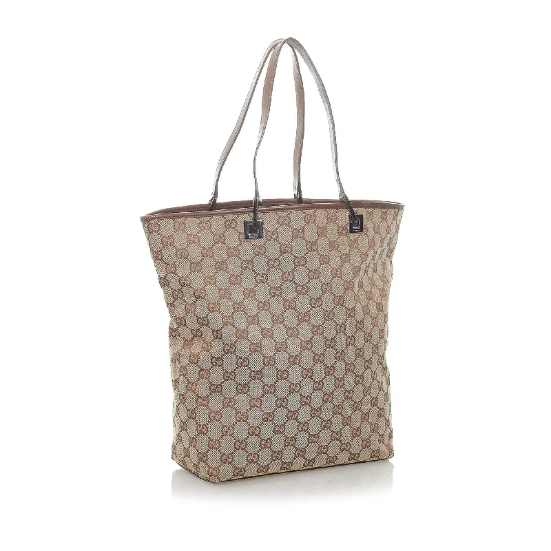 Gucci tote bags for women with a water - resistant coatingGucci GG Canvas Tote Bag (32077)