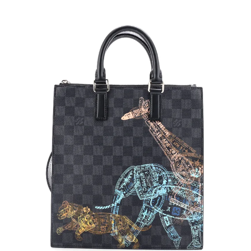 Women Gucci crossbody bags with a keychain holderSac Plat Cross Bag Limited Edition Wild Animals Damier Graphite