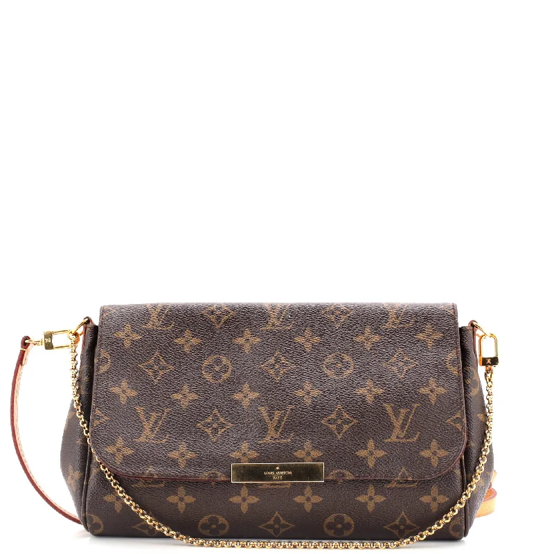 Ladies Gucci shoulder bags with a magnetic - closure flapFavorite Handbag Monogram Canvas MM