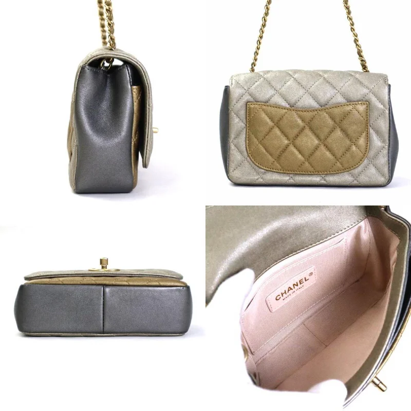 Chanel bags with modern touchesChanel bags with modern touchesCHANEL Diagonal Shoulder Bag Matelasse Camellia Leather/Metal Greige/Gold/Gray Women's e55934a