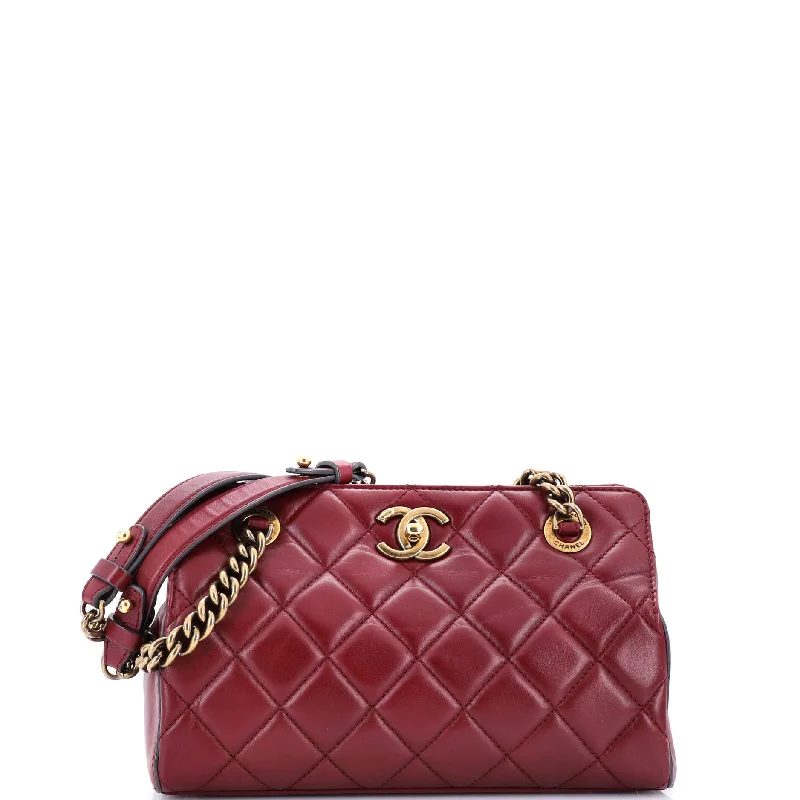 Chanel bags with the perfect balance of luxury and functionalityPerfect Edge Tote Quilted Leather Mini